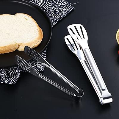 Non-slip Stainless Steel Food Tongs Meat Salad Bread Serving Tongs