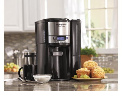 Hamilton Beach 12-Cup Black Residential Drip Coffee Maker in the Coffee  Makers department at