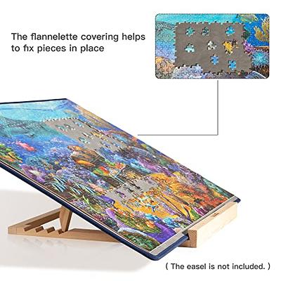 Lavievert 1000 Pieces Jigsaw Puzzle Board with Padded Cover, Portable  Puzzle Case with 4 Sorting Trays, Puzzle Caddy Puzzle Storage Saver with