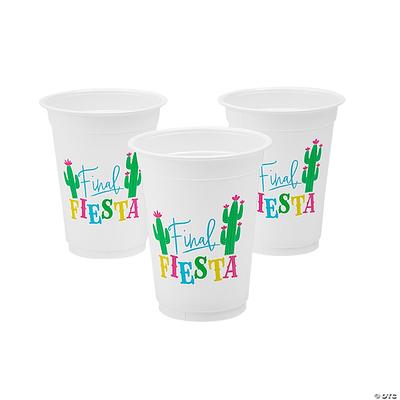 50 Pc Bulk Final Fiesta Plastic Disposable Cups 4 16 oz - Yahoo