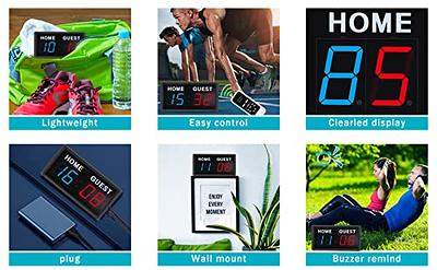  I-MART 4 Digital Portable Table Top Scoreboard, Easy Flip  Score Keeper for Basketball Football Tennis Baseball Soccer Ping Pong  Volleyball : Sports & Outdoors