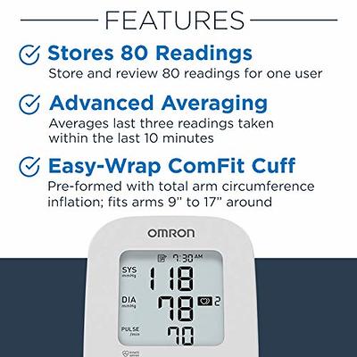 OMRON Silver Blood Pressure Monitor, Upper Arm Cuff, Digital Bluetooth Blood  Pressure Machine, Stores Up To 80 Readings - Yahoo Shopping