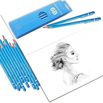 HAIHAOMUM Sketch Pencils for Drawing 6B, 12pcs Professional Art Drawing  Pencils for Shading, Sketching & Doodling