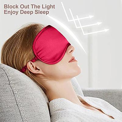  3D Sleep Mask for Side Sleeper, 100% Light Blocking Sleeping  Eye Mask for Women Men, Contoured Cup Night Blindfold, Luxury Eye Cover Eye  Shade with Adjustable Strap for Travel, Nap, Meditation