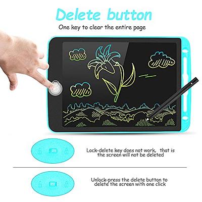 PYTTUR LCD Writing Tablet for Kids 10 Inch Colorful Toddler Doodle Board Drawing  Tablet Reusable Electronic Drawing Pads Educational and Learning Toy Gift  for 3-8 Years Old Boy and Girls 