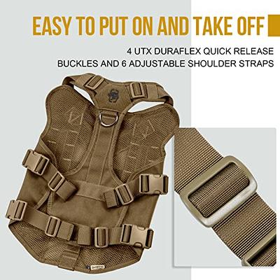 OneTigris No Pull Tactical Dog Harness for Medium Large Dog, Mesh Design  Breathable Military Dog Molle Vests with Handles, Service Dog Vest Harness  for Walking Hiking Training (XL, Black) - Yahoo Shopping
