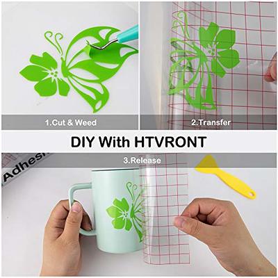 HTVRONT Permanent Vinyl for Outdoor Decal Adhesive Vinyl for Cricut,  Stickers