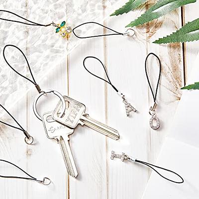 Bag Charm Chain - Key Tether or Handbag Charm Accessory Silver-Tone