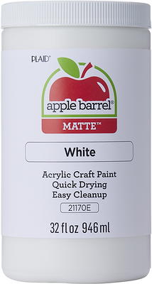 Apple Barrel Acrylic Craft Paint, Matte Finish, White, 32 fl oz - Yahoo  Shopping