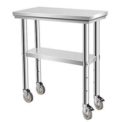 Fashionwu Stainless Steel Table, 24 x 47 Inches Folding Heavy Duty Table  for Kitchen, Commercial Stainless Steel Prep Table with Adjustable  Undershelf, for Restaurant, Home and Hotel - Yahoo Shopping