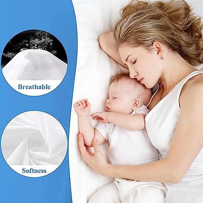 2 Pack Twin Size Premium Waterproof Mattress Protector, Soft Breathable  Mattress Pad Cover, Noiseless Waterproof Bed Cover - Stretch to 21 Fitted