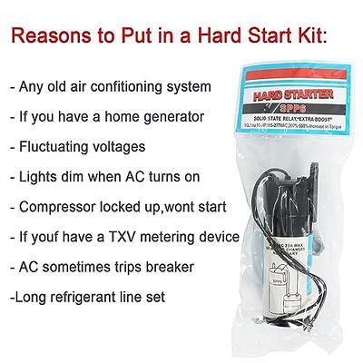 Supco Hard Start Kit, Rco810, Black