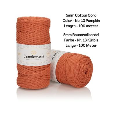 5 Mm Macrame Cord is Perfect for Crochet Baskets Rugs. Cotton 