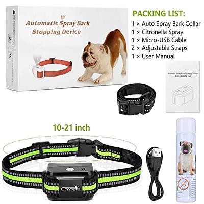  Citronella Bark Collar, Spray Bark Collar with 2 Adjustable  Spray 2 Sensitivity Level, Rechargeable Citronella Dog Collar, Humane Anti  Barking Collar, Spray Dog Collar for Small Medium Large Dogs : Pet Supplies