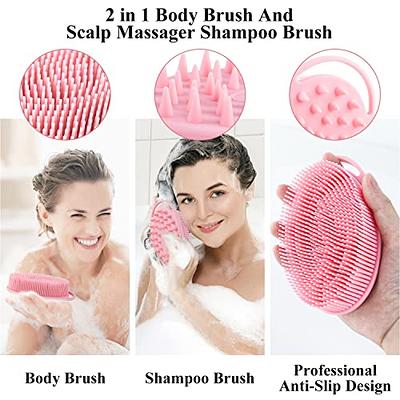  Silicone Body Scrubber,Exfoliating Body Scrubber for