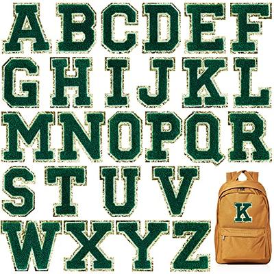 2 PCS 2.4 Inches Chenille Letter Patches, Iron On Letters For Fabric  Clothing/Hat/Bag, A-Z Varsity Letters Iron On Patches