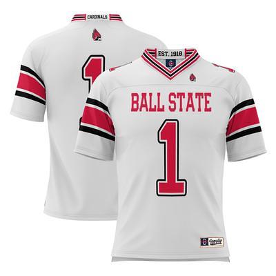 #1 Ball State Cardinals ProSphere Youth Football Jersey - Black