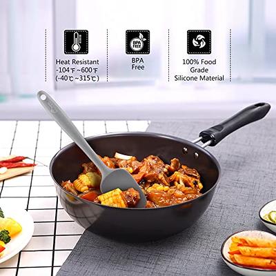 Tefrey Silicone Spatula Set With Kitchen Tongs, Nonstick Seamless Design  with Stainless Steel Core, Food Grade Silicone, Dishwasher Safe, for Baking,  Cooking - Yahoo Shopping