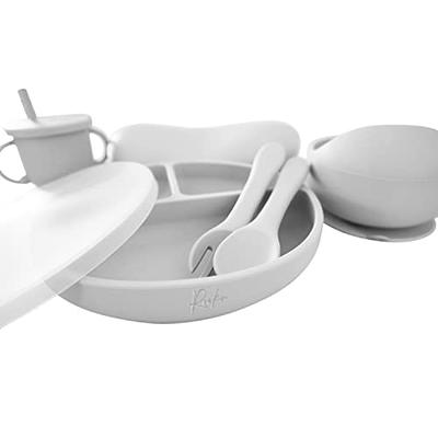 Roeko Baby Feeding Set with Lid - Baby Led Weaning Supplies - Suction  Plates for Baby - Sippy Cup