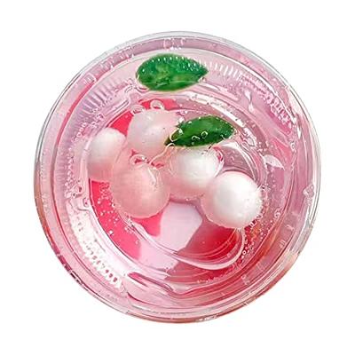 7 Pack Clear Slime Kit with Jelly Cubes Add Ins, Watermelon