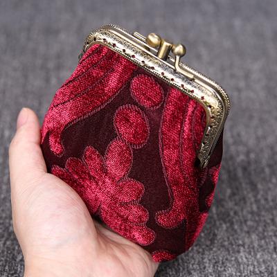 Vintage Handsewn Carpet Coin Purse Victorian Style Double Kiss Lock Card  Pouch Ball Snap Clasp Bag Bridesmaid Gift For Her Golden Age Pink - Yahoo  Shopping