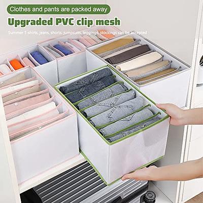 Foldable Drawer Organizer Closet Storage Box Clothes Drawer Mesh Separation  Grid