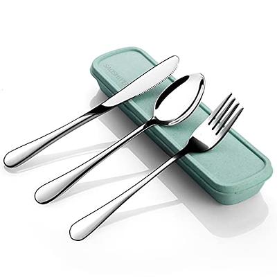 Portable Travel Cutlery Set With Case Stainless Steel Fork Spoon Knife  Chopsticks Sets Tableware for Camping