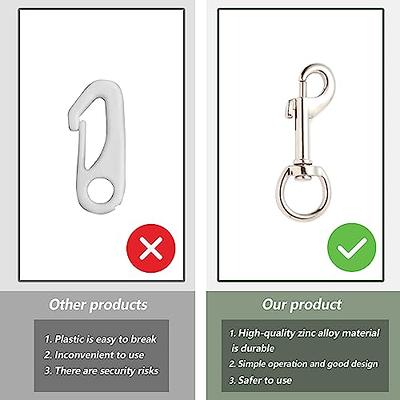 Bolts Snap Hooks, 65mm Bolt Snaps Hook Waterproof 316 Stainless Steel 2Pcs  Single Ended Diving Clips for Diving, Dog Leash, Key Chain