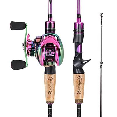 Sougayilang Fishing Rod Reel Combo, Fast Action 2 Pieces Fishing