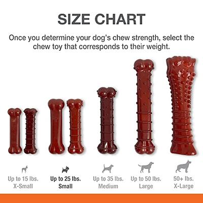 NICHE Brands USA Dog Chew Toy for Aggressive Chewers - Real Beef Flavored Indestructible Rubber - Non-Toxic - Medium/Large Dogs - Dental Chews 