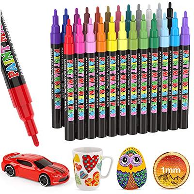 Paint Marker Pens - 5 Colors Permanent Oil Based Paint Markers