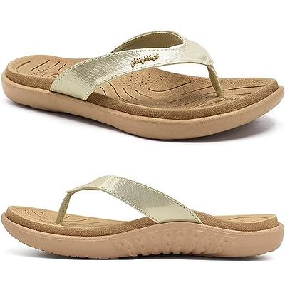  shevalues Orthopedic Sandals for Women Arch Support Recovery  Flip Flops Pillow Soft Summer Beach Shoes | Flip-Flops