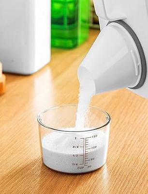 Airtight Laundry Detergent Powder Storage Box Clear Washing Powder  Container with Measuring Cup Multipurpose Plastic Cereal Jar