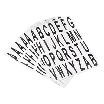 12 Sheets 2 Inch Large Letter Stickers, 600 Pcs Letter Stickers