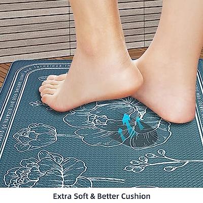  WISELIFE Kitchen Mat Cushioned Anti-Fatigue Kitchen Rug, 17.3x  59 Waterproof Non-Slip Kitchen Mats and Rugs Heavy Duty PVC Ergonomic Comfort  Mat for Kitchen, Floor Home, Office, Sink, Laundry,Green: Home & Kitchen