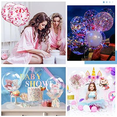  Heart Bobo Balloons 16 Inch Wide Mouth Bobo Balloons for  Stuffing with Flowers, Heart Clear Bubble Balloons for Confessions,  Weddings, Birthday Parties, Christmas Decorations (30pcs) : Home & Kitchen