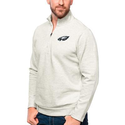 Antigua Men's Philadelphia Eagles Kelly Green Tribute Quarter-Zip Pullover