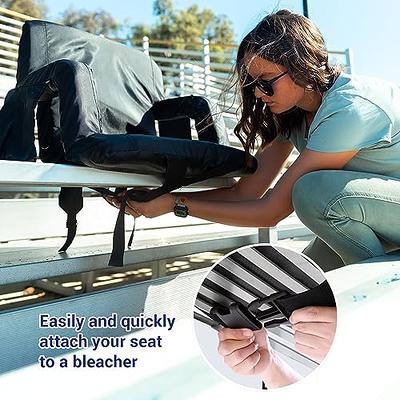 Folding Stadium Seat Cushion for Bleachers Black / A