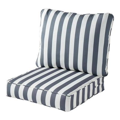 Patio Adirondack Chair Cushion with Fixing Straps and Seat Pad-Gray | Costway