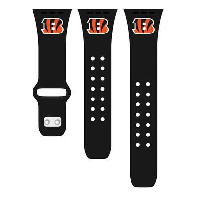 Black New Orleans Saints Silicone Apple Watch Band