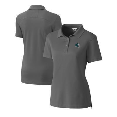 Men's Cutter & Buck Gray Carolina Panthers Helmet Advantage Space Dye Tri-Blend Polo Size: Small