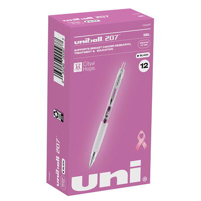 Uniball One Gel Pen 12 Pack, 0.5mm Micro Blue Pens, Gel Ink Pens