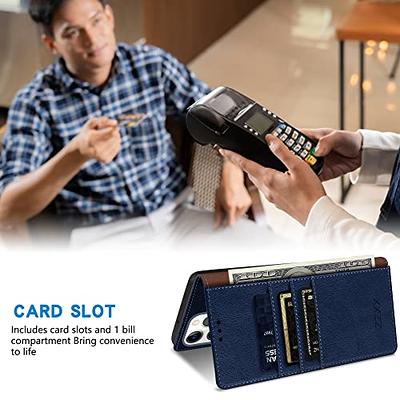 Buy ZZXX iPhone 14 Pro Max Wallet Case with [RFID Blocking] Card