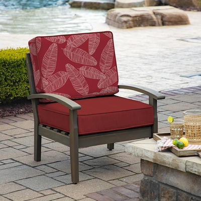 Mainstays Textured Chair Cushion, Red Sedona, 1-Piece, 15.5 L x