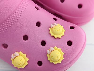 Kawaii Croc Charms Star Shoe Charms Cloud Croc Charms Happy Croc