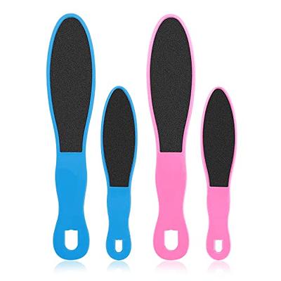 2 Pieces 4 In 1 Pedicure Tool Foot Scrubber Brush For Dry And Wet