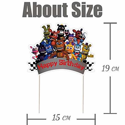 Cake Decorations for Fnaf Cake Topper, Happy Birthday Cake Toppers, Theme  Cake Decorations for Bday Party - 1 Count - Yahoo Shopping
