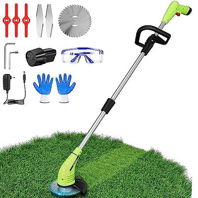  Cordless String Trimmer and Edger,15 String Trimmer Grass  Trimmer,Adjustable Pole Length,2.0Ah Battery and Charger Included,Weed  Wacker Battery Operated for Garden and Yard : Patio, Lawn & Garden