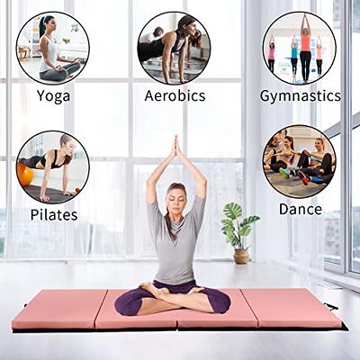 Gymnastics Mat Tumbling Mat Incline Mat Folding Gymnastic Tumbling Mat  Indoor/Outdoor Exercise Mat Home Gym Yoga Mat with Handle