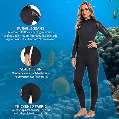  Women's Neoprene 2mm Wetsuit Top Thermal Swimsuit Long Sleeve  Diving Suit Surfing Jacket for Boating Snorkeling : Sports & Outdoors